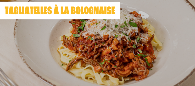 Tagliatelles à la sauce bolognaise (4 personnes)